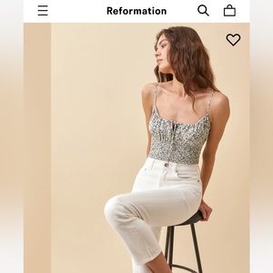 Reformation Tank Top Size Medium